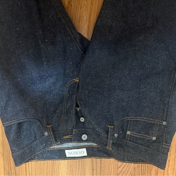 Gustin Men's Deep Indigo Slim Jeans - Picture 2 of 11